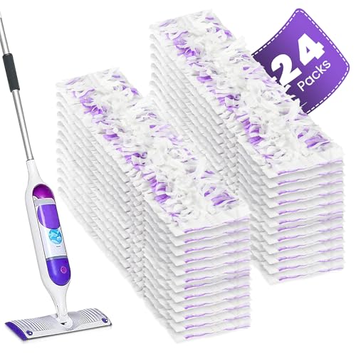 24 Pack Disposable Power Mop Pads Refills Compatible with Swiffer Power Mop Multi-Surface Replacement Mopping Refills Pads for All Hard Floor Cleaning - size: 24 PowerMop Pads