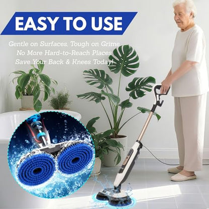Frescares S7001 Upgraded Replacement Steam Mop Brush Head for Shark,S8201 S8001 S7000 S7201 S7000AMZ S7005 S7020 S7001C Scrubbing and Sanitizing Hard Floor Steam Mop Pads (2Blue) - color: 2blue