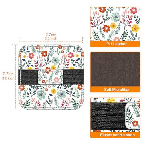Fintie Screen Cleaning Pad, [4 Pack] Soft Cloth Wipes Screen Cleaner with Elastic Strap for iPad, iPhone, MacBook, Tablets, Laptop (Galaxy) - color: Galaxy