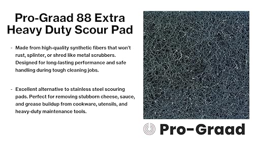 20 Pack 88 Extra Heavy Duty Scour Pad Handler for Scouring & Cleaning Pots, Pans, Utensils, Cooking Equipment, Easy Rinsing, Non-Rusting & Splintering, 5" Length x 3-1/2" Width, Blue, 08292