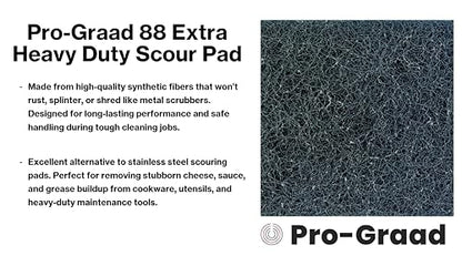 20 Pack 88 Extra Heavy Duty Scour Pad Handler for Scouring & Cleaning Pots, Pans, Utensils, Cooking Equipment, Easy Rinsing, Non-Rusting & Splintering, 5" Length x 3-1/2" Width, Blue, 08292