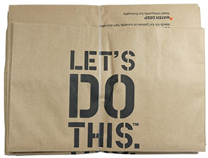 Home Depot Heavy Duty Brown Paper 30 Gallon Lawn and Refuse Bags for Home and Garden (70 Lawn Bags) - size: 1 Count (Pack of 70)