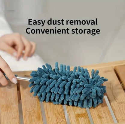 1pcs Chenille Dusters Used for Cleaning and Dusting, Reusable Microfiber dusters Refills, Microfiber Duster for Cleaning extendable Pole Duster Washable(Blue) - color: 02