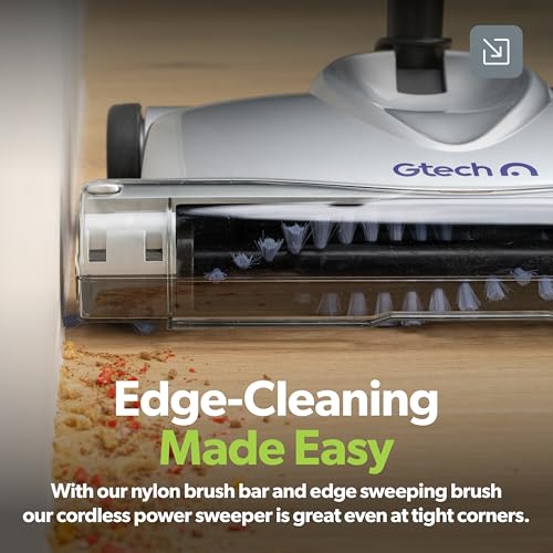 Gtech SW02 Cordless Lithium Carpet and Hardwood Floor Sweeper - Cordless Adjustable Vacuum - Up to 60 Minutes of Runtime - Rechargeable 7.2v Li-ion Battery - Lightweight (3.5 lbs.) - style: Advanced Sweeper SW02