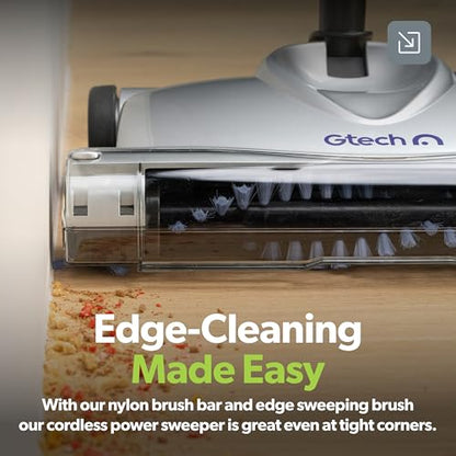 Gtech SW02 Cordless Lithium Carpet and Hardwood Floor Sweeper - Cordless Adjustable Vacuum - Up to 60 Minutes of Runtime - Rechargeable 7.2v Li-ion Battery - Lightweight (3.5 lbs.) - style: Advanced Sweeper SW02