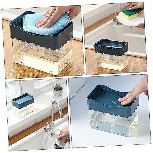 Cabilock 1pc Creative Liquid Dispenser Box with Sponge Wipes Press Automatic Soap Dispenser for Kitchen and Home Use Material Easy to Color