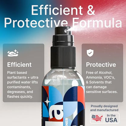 Koala Eyeglass Lens Cleaner Spray Kit | (2x) Glasses Cleaner Bottle + (2x) Microfiber Cloth | Alcohol Free Eyeglasses, Screen, and Camera Cleaning Kit | Made in USA (4 Piece Set) - size: 4 Piece Set