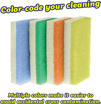 Scrub Daddy Extra Large Sponge Daddy - Bulk Kitchen Sponges for Cleaning Different Rooms & Surfaces - Dual-Sided Dish Scrubber with FlexTexture Foam (18 Count) - style: Sponge Daddy XL