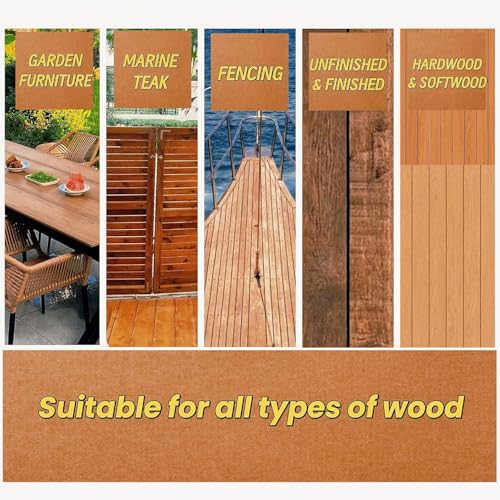 Marine Grade Brass Teak Scrubber not Cheap Stainless Steel Scrub Scouring Pad | Gentle Non-Scratch Deck | Rustproof | Premium Yacht Wood Restorer - Refinish Wood Furniture & Boat Teak（2Pack） - color: 2 Pack
