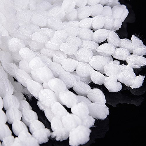 3 Pack Mop Head Replacement Spin Mop Replacement Head Microfiber Spin Mop Refills Easy Cleaning Round Shape Standard Size - color: White-3 Pack