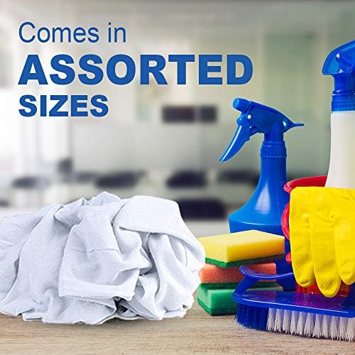 Nabob Wipers New Lint Free Cloth (75 Pack) - 100% Cotton Cleaning Rags Exact Cut - Premium White Rags for Cleaning House - White Rags for Dusting, Staining, Polishing, Painting 18"x18" - size: 18x18 Inch (75 Pack)