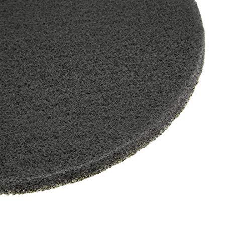 uxcell 6pcs Drill Power Brush Tile Scrubber Scouring Pads 7 Inch Hoop and Loop 1200-Grits Surface Conditioning Disc for Household Cleaning