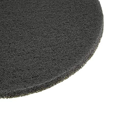uxcell 6pcs Drill Power Brush Tile Scrubber Scouring Pads 7 Inch Hoop and Loop 1200-Grits Surface Conditioning Disc for Household Cleaning