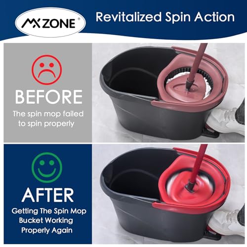 Pedal Bearing Replacement Compatible with O Cedar Mop Bucket, One Way Clutch Gear Sprockets Repair Spin Mop and Bucket, 2 Packs - size: 2pcs Bucket Gear