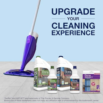 Bona® Microfiber Cleaning Pads for use with Swiffer® WETJET® Spray Mop only, 3 Pack, Washable & Reusable up to 500 Times - style: Microfiber Cleaning Pads for Swiffer