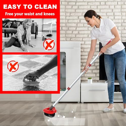 Small 2 Pack Scrub Brush Head ONLY for O Cedar RinseClean 2-Tank Spin Mop, Replacement Head Scrubber Brush,NOT for EasyWring 1-Tank System - color: Small 2 Pack