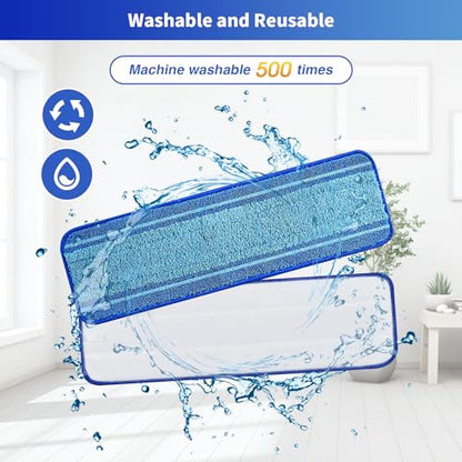 3-Pack Microfiber Mop Pads for Bona Mpo- Washable Reusable Refills for Hardwood, Tile & Multi-Surface Floors | Pet Hair & Stain Remover - size: 3 PCS
