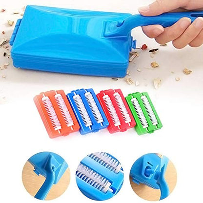 GOTOTOP Handheld Carpet Cleaner Brush, Double Roller Design, Quick and Efficient for Households and Pet Owners