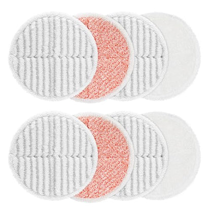 8 Pack Mop Pads Replacement Compatible with Bissell Spinwave 2124, 2039A, 2307, 23157, 23159, 20393, 20399 Hard Floor Spin Mop, 2 Soft Pads, 4 Scrubby Pads, 2 Heavy Scrub Pads - color: 8 Pack