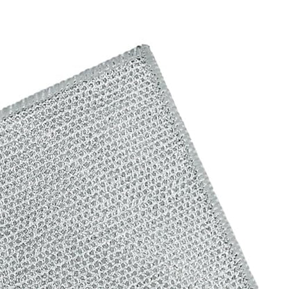 Estink Wire Dishwashing Rag, Multipurpose Rust Removal Double Side Steel Wire Dish Towel with Polyester Material for Household Kitchen Bathroom Cleaning