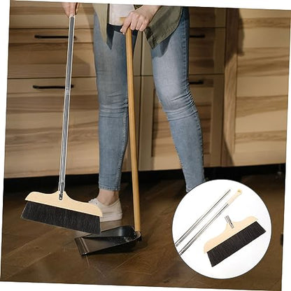 ABOOFAN Long Handle Soft Bristle Broom for Home and Office Floor Cleaning Static Dust Brush with Hanging for Kitchen Garage and Hard to Reach Corners