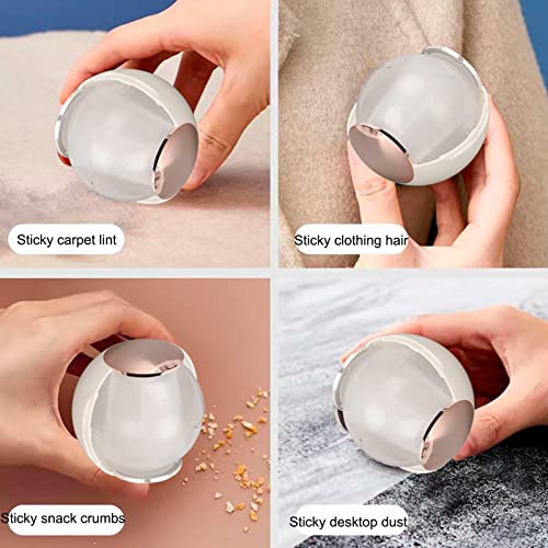 SYH&AQYE Washable Reusable Lint Roller Ball, Washable Lint Remover, Sticky Portable Dog Cat Pet Hair Remover Tool for Clothing, Furniture, Carpets, Beds, Sofas, and More