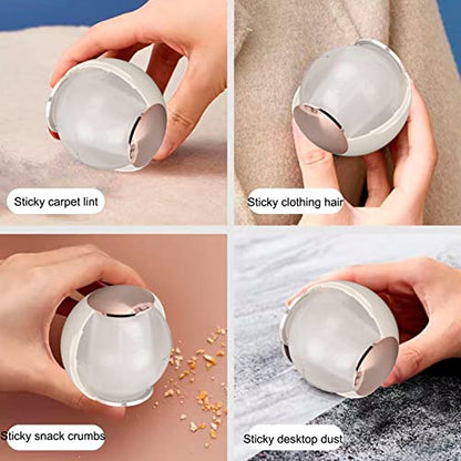 SYH&AQYE Washable Reusable Lint Roller Ball, Washable Lint Remover, Sticky Portable Dog Cat Pet Hair Remover Tool for Clothing, Furniture, Carpets, Beds, Sofas, and More