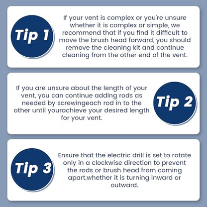 HOKLNUSE Dryer Vent Cleaner Kit Ducts Cleaning Kit for Dryer Air Duct HVAC Vent Fireplace Chimney Pellet Stove Gutter Downspout Dryer Vent Lint Removers with 1.5" 4" 6" Brush Heads (25 Feet) - size: 25 feet