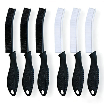 Gap Cleaning Brush Set 6-Pack Widening Handle Hard Bristles for Tile Seams, Kitchen and Bathroom Use, A1 - color: A1