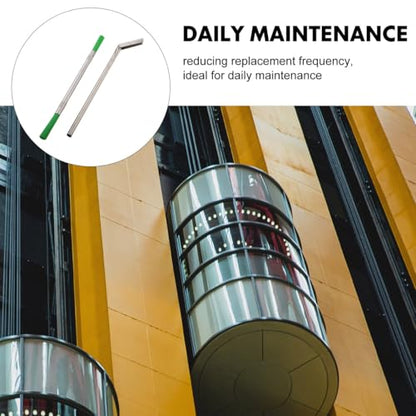 PRETYZOOM 9-Inch Elevator Maintenance Tool Set - Efficient Track Cleaner Scraper Deep Cleaning Gaps and Trash Removal for Home Window Still, Groove, Crevice Business Use - size: 22.50X0.80X0.80CM