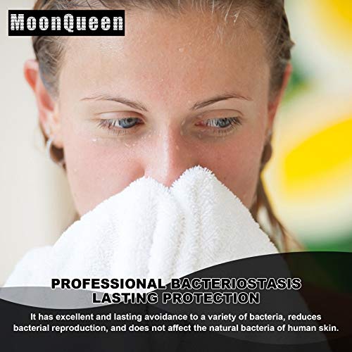MOONQUEEN Microfiber Facial Cloths Fast Drying Washcloth 24 Pack - Premium Soft Makeup Remover Cloths - Highly Absorbent - color: White-grey, size: 12x12 Inch (Pack of 24)