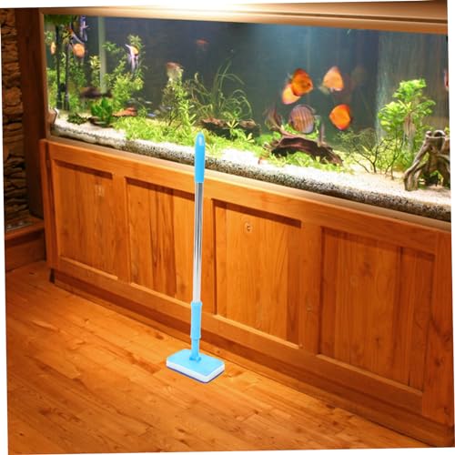 Toyvian Adjustable Long Handle Aquarium Cleaning Brush Versatile Fish Tank Scraper Tool for Glass Cleaning and Design for Easy Maintenance