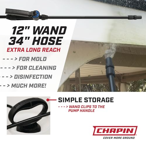 Chapin 20074: Made in the USA Disinfectant Bleach Sprayer, 1-Gallon, Adjustable Cone Nozzle, Compatible with Bleach Solutions and Fungicides, Bonus Spray Shield, Translucent White - size: 1 Gallon Bleach