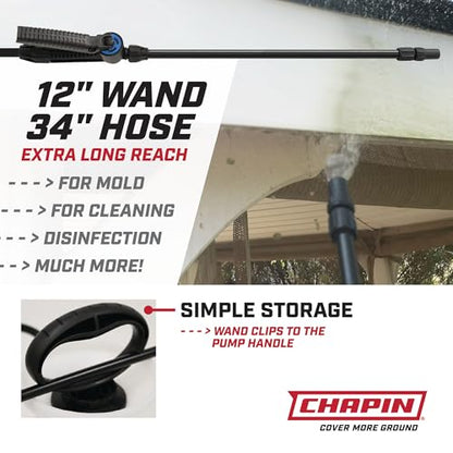 Chapin 20074: Made in the USA Disinfectant Bleach Sprayer, 1-Gallon, Adjustable Cone Nozzle, Compatible with Bleach Solutions and Fungicides, Bonus Spray Shield, Translucent White - size: 1 Gallon Bleach