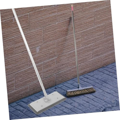 Cabilock Adjustable Flat Mop with Section Extendable Pole Removable Microfiber Cleaning Mop Head for Dust Absorption Window and Floor Squeegee for Home Shower Door Cleaning