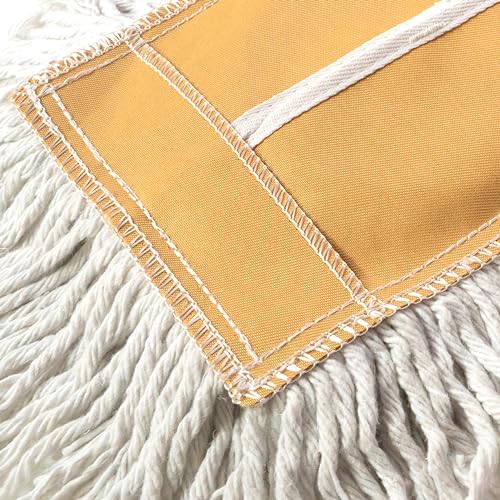 Commercial Dust Mop 48 Inch - Industrial Floor Dust Mop with Aluminum Handle - Reusable Washable Cotton Mop Head for Hardwood Tile Laminate Vinyl Floors - Dry Mop for Janitorial Cleaning