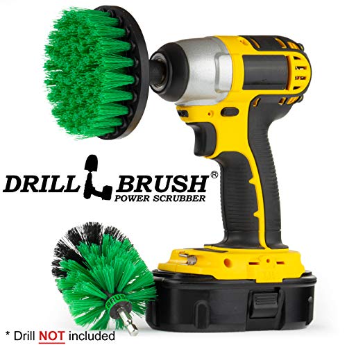 Kitchen Cleaning Supplies - Household Kitchen Cleaners - Cast Iron Skillet Scrubber - Pots and Pans Cleaning Brush - Stove Scrub Brush - Oven Rack Cleaning Tool - Sink Scrubbing Brush - Table Cleaner - color: Green