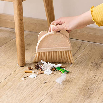 Heavy Duty Broom and Dustpan Set for Sweeping Lightweight, Indoor Tools with Long Handle, Static-Free Bristles Ideal for Hardwood Floors, Tile, Pet Hair and Daily Use