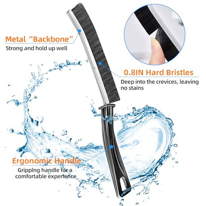 10Pcs Hard-bristled Crevice Cleaning Brush, Multifunctional Thin Gap Scrub Brush, Bathroom Cleaner Tools for Household Use, Kitchen, Window, Toilet, Grout, Faucets, Car - color: 10pcs