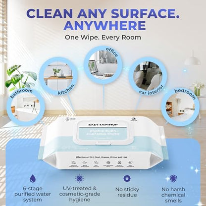 Baking Soda Cleaning Wipes - Wet Floor Mopping Replacement Pad Refills Compatible with Swiffer Sweeper Mop - Larger & Thicker Disposable Cloths for Multi-Surfaces - 30 Count (Pack of 4) - size: 30 Count (Pack of 4)