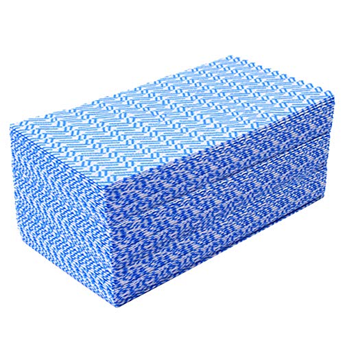 KMAKII Handi Wipe Reusable Cloths - Multi-Purpose Disposable Dish Cloths and Towels, Ultra Absorbent, Fast-Dry, Durable Cleaning Wipes for Kitchen and Home, Blue, 11.8 x 21 inches, Pack of 80 - color: Blue