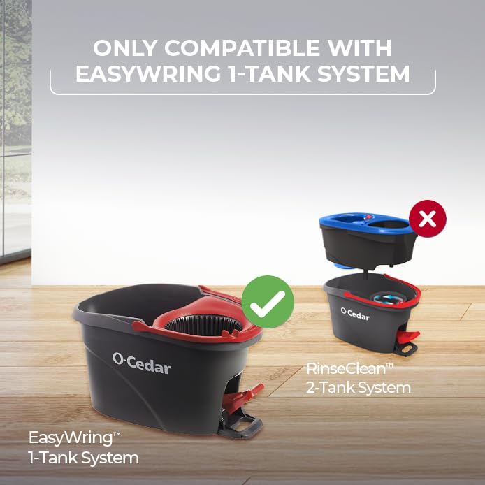 O-Cedar EasyWring Spin Mop Head Refill (Pack of 6) - size: 6 - Pack, style: EasyWring