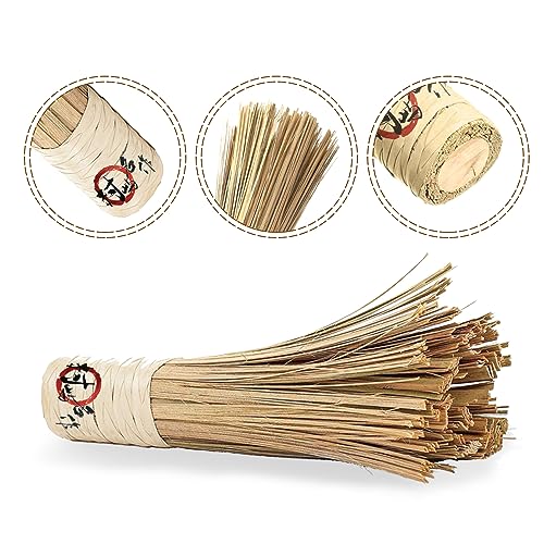 12-Inch Bamboo Wok Brush, Flat Brush, Kitchen Cleaning Brushes for Scrubbing and Cleaning Cooking Pots, Pans and Grilling Utensils (1 Pack)