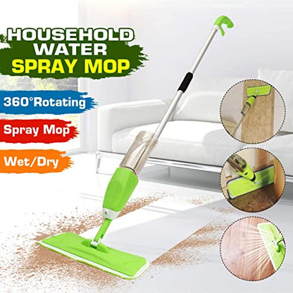 Spray Mop Set with Microfiber Removable Washable Pad, 360 Degree Easy Floor Cleaning Wet & Dry Healthy Mop for Office, Home Floor Cleaning Spray Mop (Pack of 1) (Spray Mop)