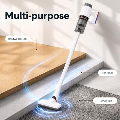 KEROMEE Cordless Vacuum Cleaner, Handheld 5-in-1 Small Stick Lightweight Vacuum Car Vacuum for Pet Hair Hardwood Floor Cleaning