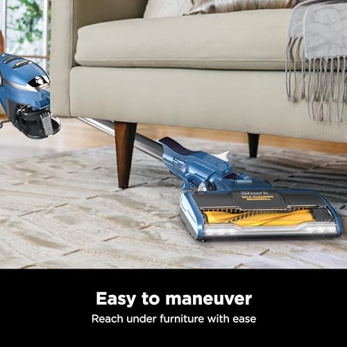Shark HV343AMZ Rocket Corded Stick Vacuum with Self-Cleaning Brushroll, Lightweight & Maneuverable, Perfect for Pet Hair Pickup, Converts to a Hand Vacuum, Crevice Upholstery Tools, Blue/Silver - style: Rocket w/ Self-Cleaning Brushroll