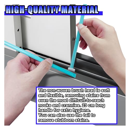Cleaning Swab Sticks, Small Cleaning Sponge Tip for Tight Spaces, Disposable Crevice Cleaning Brush Kit, Universal Automotive Detailing Tools Accessories for SUV, Sedan, Truck (100PCS) - size: 100PCS