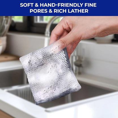 Wire Mesh Cleaning Cloths, Non-Scratch Scrubbing Cloths for Kitchen, Replace Steel Wool 7.9"x7.9" 8 Pack