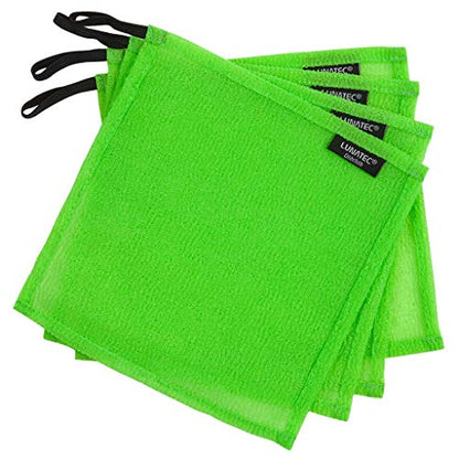 LUNATEC® Odor-Free Kitchen Dishcloths. A Scrubber and scouring pad for All Surfaces. Safe for Non-Stick. (4-Pack) - color: Lime