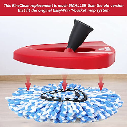 4.5inch Mop Replacement Base Part for O-Ceda RinseClean Spin Mop, Mop Head Cover, Plastic Mop Base Case Disc (Small mop Base) - color: Rinseclean Base